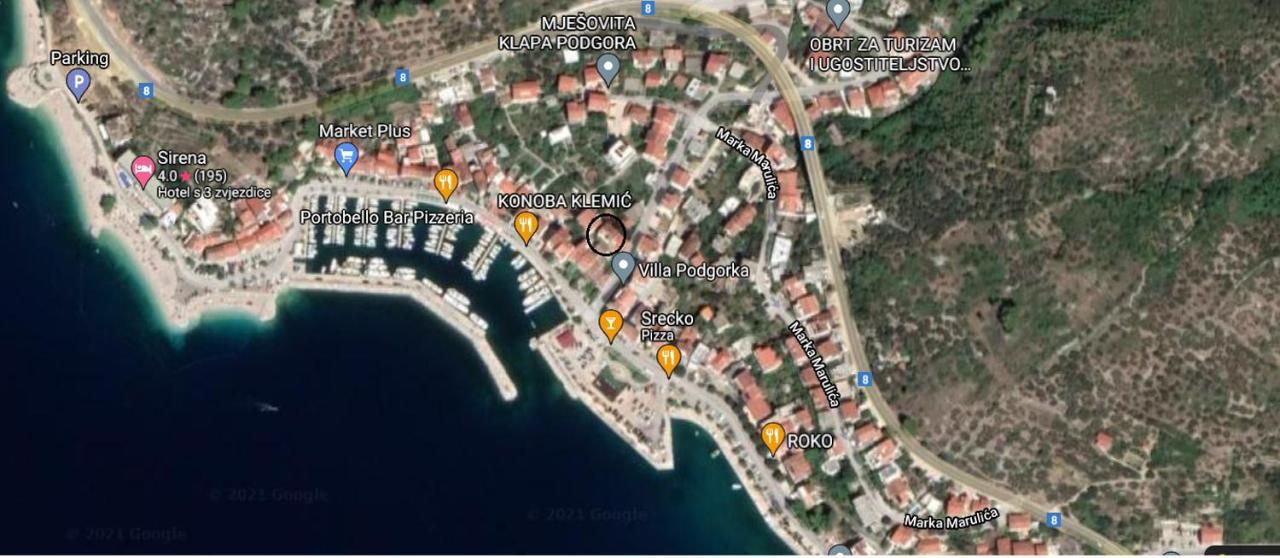 Apartman Andela Podgora Exteriér fotografie
